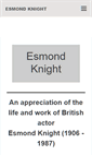 Mobile Screenshot of esmondknight.org.uk
